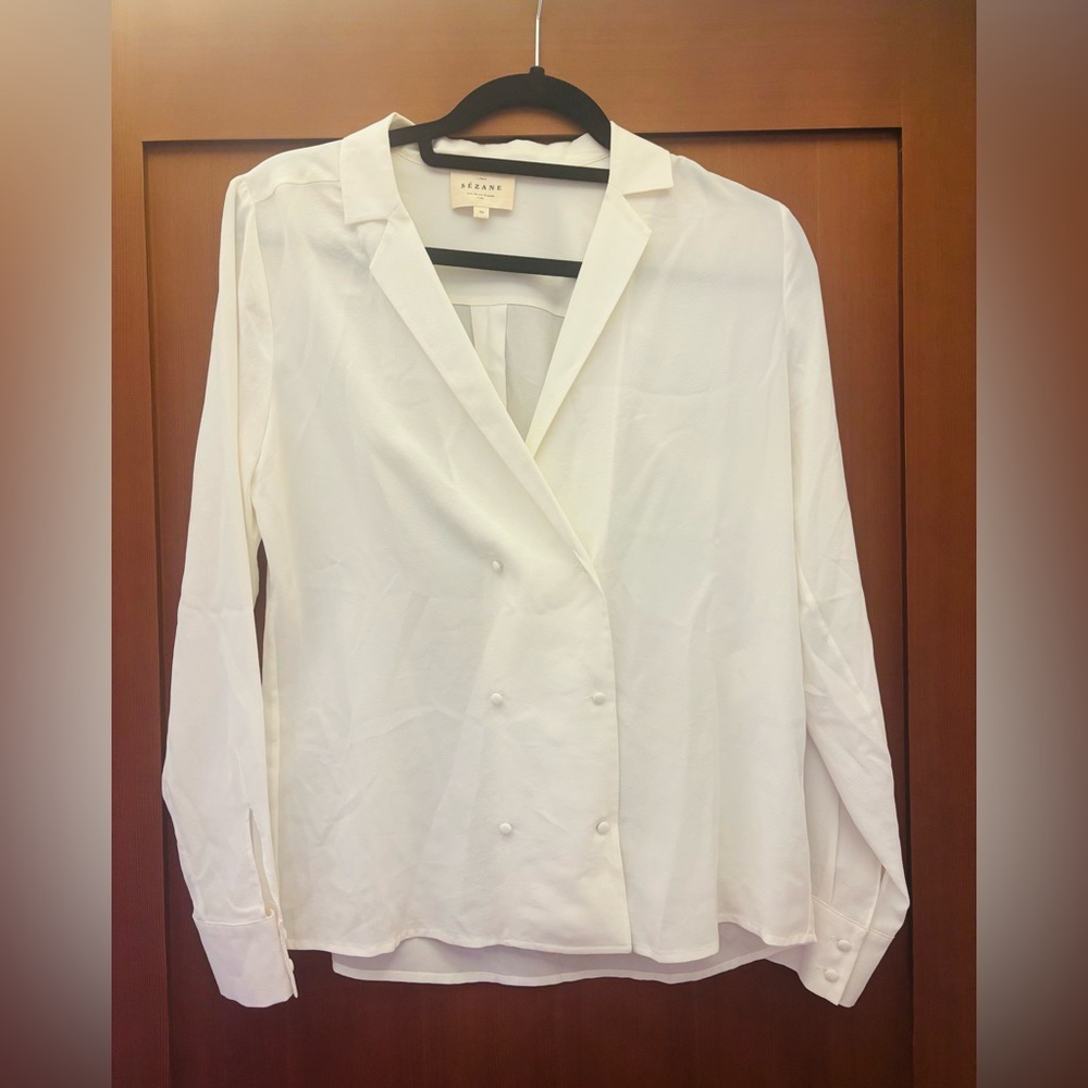 Sézane silk blouse